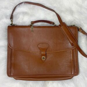 Jack Georges Vintage Leather Messenger Bag With Attachable Strap Made In USA